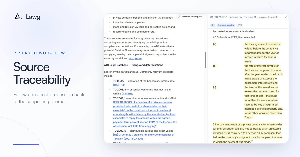 How Source Traceability Supports AI Tax Research
